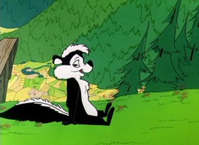 Screenshots from the 1961 Warner Bros. cartoon A Scent of the Matterhorn