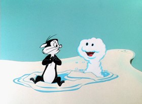 Screenshots from the 1961 Warner Bros. cartoon A Scent of the Matterhorn