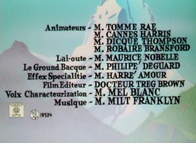 Screenshots from the 1961 Warner Bros. cartoon A Scent of the Matterhorn