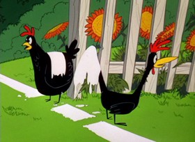 Screenshots from the 1961 Warner Bros. cartoon A Scent of the Matterhorn