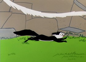 Screenshots from the 1961 Warner Bros. cartoon A Scent of the Matterhorn
