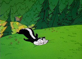 Screenshots from the 1961 Warner Bros. cartoon A Scent of the Matterhorn