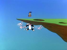 Screenshots from the 1961 Warner Bros. cartoon The Rebel Without Claws