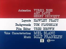 Screenshots from the 1961 Warner Bros. cartoon The Rebel Without Claws