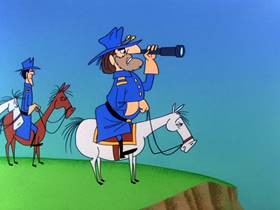 Screenshots from the 1961 Warner Bros. cartoon The Rebel Without Claws