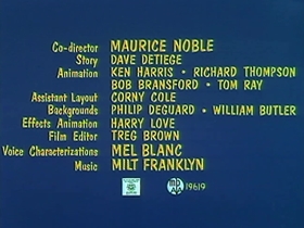 Screenshots from the 1961 Warner Bros. cartoon Compressed Hare