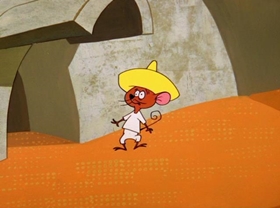 Screenshots from the 1961 Warner Bros. cartoon The Pied Piper of Guadalupe
