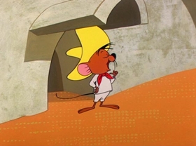 Screenshots from the 1961 Warner Bros. cartoon The Pied Piper of Guadalupe