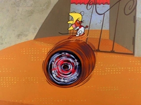 Screenshots from the 1961 Warner Bros. cartoon The Pied Piper of Guadalupe