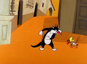 Screenshots from the 1961 Warner Bros. cartoon The Pied Piper of Guadalupe