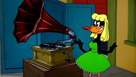 Screenshots from the 1961 Warner Bros. cartoon Daffy