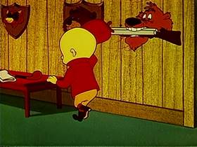 Screenshots from the 1961 Warner Bros. cartoon What