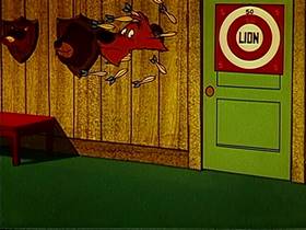 Screenshots from the 1961 Warner Bros. cartoon What