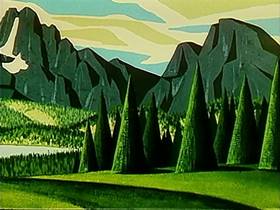 Screenshots from the 1961 Warner Bros. cartoon What