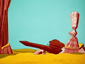 Screenshots from the 1961 Warner Bros. cartoon Beep Prepared