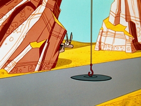 Screenshots from the 1961 Warner Bros. cartoon Beep Prepared