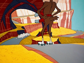 Screenshots from the 1961 Warner Bros. cartoon Beep Prepared