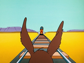 Screenshots from the 1961 Warner Bros. cartoon Beep Prepared