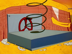 Screenshots from the 1961 Warner Bros. cartoon Beep Prepared