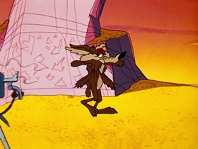 Screenshots from the 1961 Warner Bros. cartoon Beep Prepared