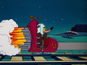Screenshots from the 1961 Warner Bros. cartoon Beep Prepared