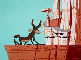 Screenshots from the 1961 Warner Bros. cartoon Beep Prepared