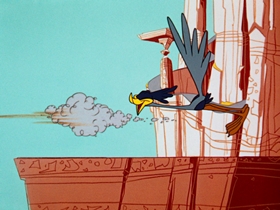 Screenshots from the 1961 Warner Bros. cartoon Beep Prepared