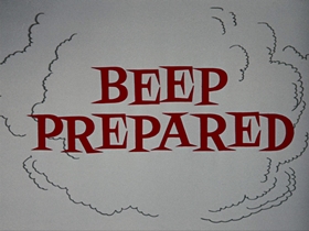 Screenshots from the 1961 Warner Bros. cartoon Beep Prepared