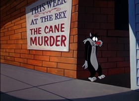Screenshots from the 1961 Warner Bros. cartoon The Last Hungry Cat