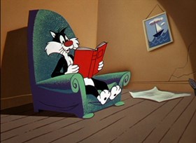 Screenshots from the 1961 Warner Bros. cartoon The Last Hungry Cat