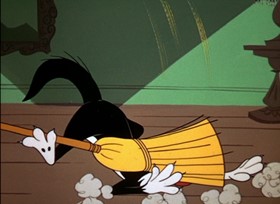 Screenshots from the 1961 Warner Bros. cartoon The Last Hungry Cat