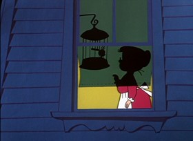 Screenshots from the 1961 Warner Bros. cartoon The Last Hungry Cat