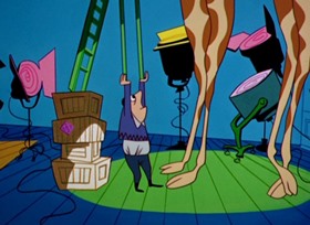 Screenshots from the 1961 Warner Bros. cartoon Nelly