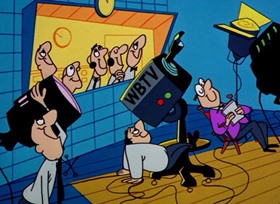 Screenshots from the 1961 Warner Bros. cartoon Nelly