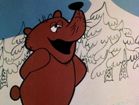 Screenshots from the 1961 Jay Ward Productions cartoon Goldilocks and the Three Bears