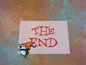 Screenshots from the 1961 Jay Ward Productions cartoon Goldilocks and the Three Bears