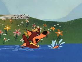 Screenshots from the 1961 Hanna-Barbera cartoon This Is My Ducky Day