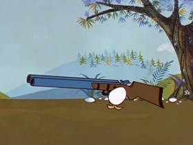 Screenshots from the 1961 Hanna-Barbera cartoon This Is My Ducky Day