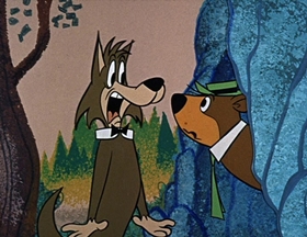 Screenshots from the 1961 Hanna-Barbera cartoon Oinks and Boinks