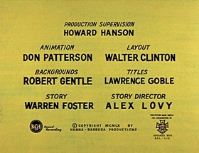 Screenshots from the 1961 Hanna-Barbera cartoon Oinks and Boinks