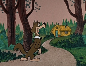 Screenshots from the 1961 Hanna-Barbera cartoon Oinks and Boinks