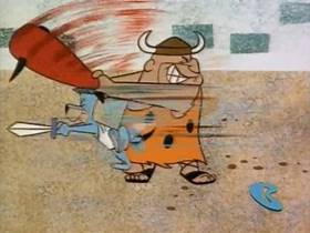 Screenshots from the 1961 Hanna-Barbera cartoon Ben Huck