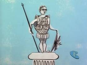 Screenshots from the 1961 Hanna-Barbera cartoon Ben Huck