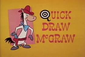 Screenshots from the 1961 Hanna-Barbera cartoon The Mark of El Kabong