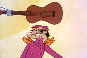 Screenshots from the 1961 Hanna-Barbera cartoon The Mark of El Kabong