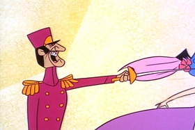 Screenshots from the 1961 Hanna-Barbera cartoon The Mark of El Kabong