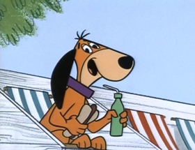 Screenshots from the 1961 Hanna-Barbera cartoon Dough-Nutty