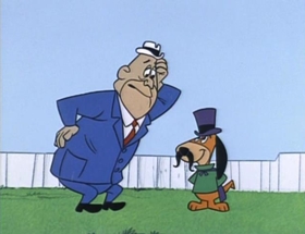 Screenshots from the 1961 Hanna-Barbera cartoon Dough-Nutty