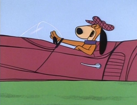 Screenshots from the 1961 Hanna-Barbera cartoon Dough-Nutty