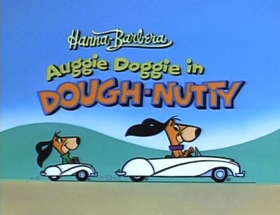 Screenshots from the 1961 Hanna-Barbera cartoon Dough-Nutty